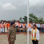 कर्रेगुट्टा पर पहुंची बस्तर तिरंगा यात्रा, उप मुख्यमंत्री  विजय शर्मा ने फहराया तिरंगा